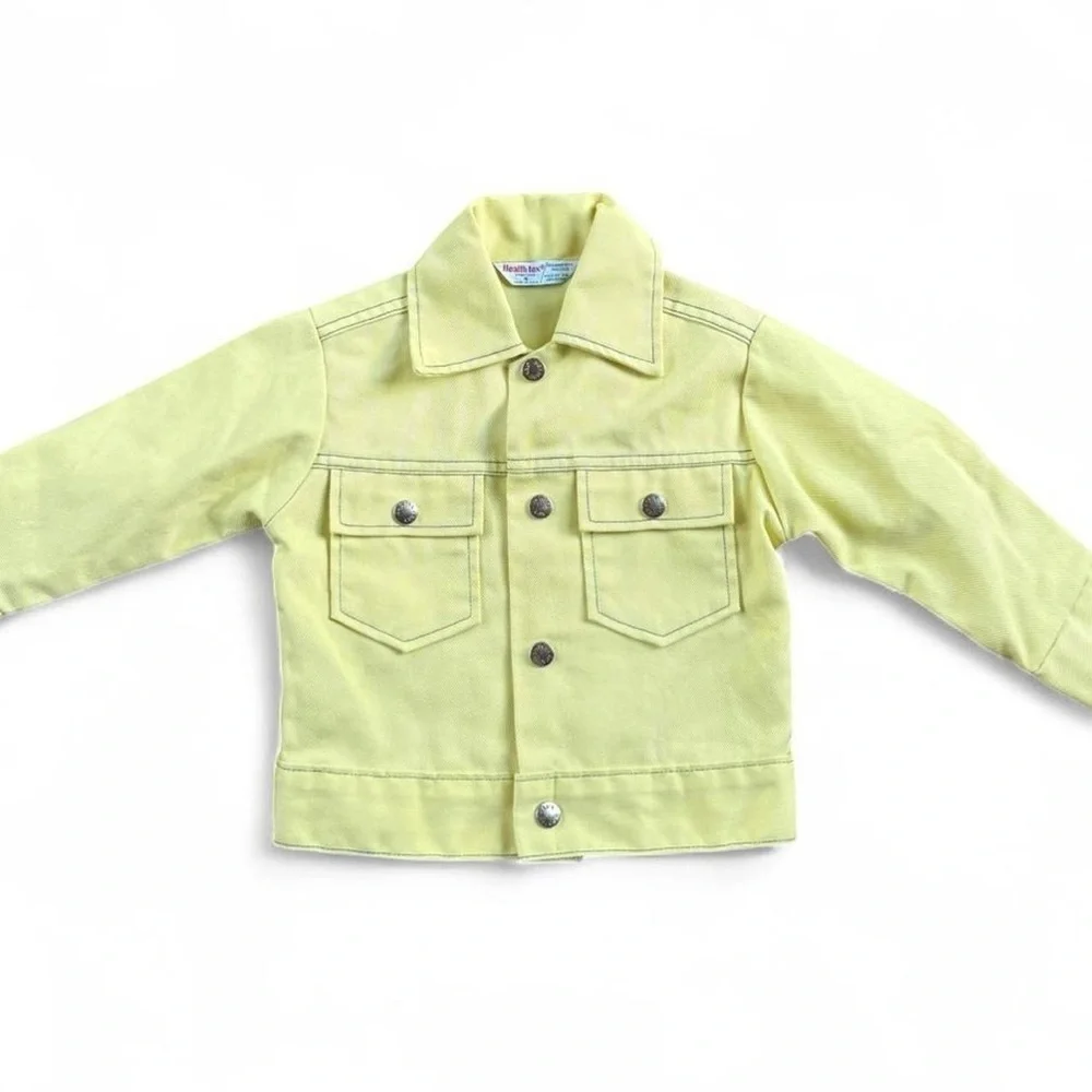 Vintage Kids Yellow Jean Jacket
